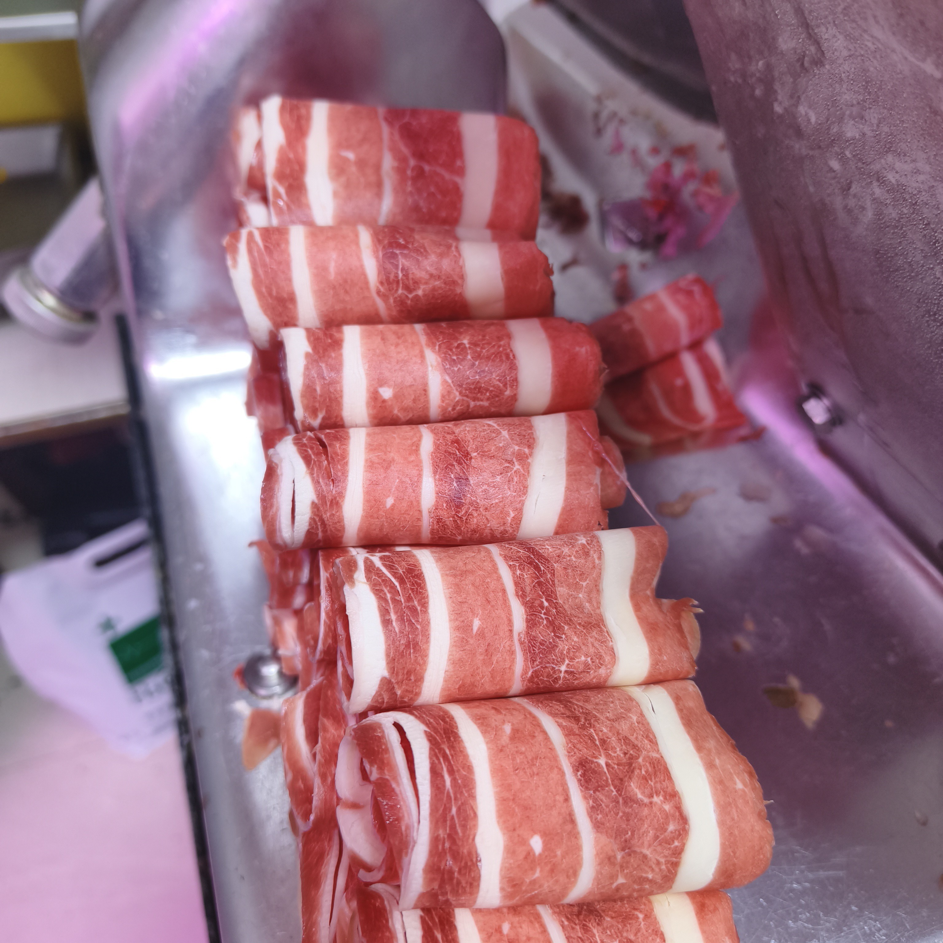 新鲜的牛肉卷/就是肥牛片（原切）
