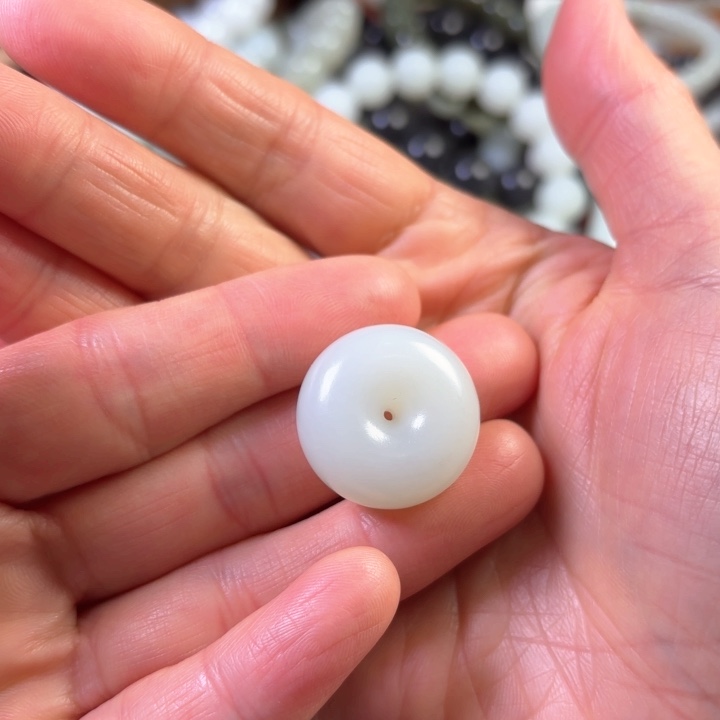 和田玉手链未镶嵌不*风