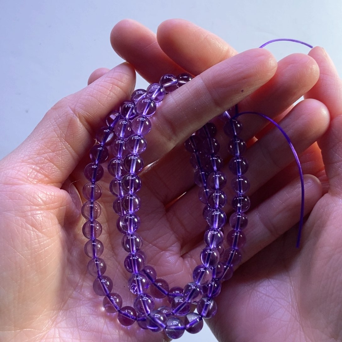 水晶手串未镶嵌天然