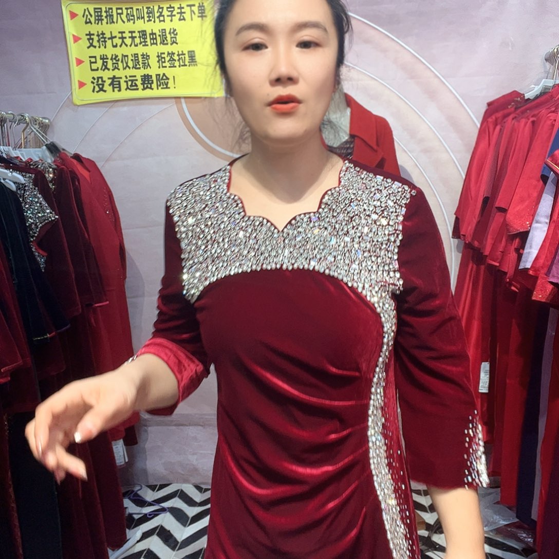 4xl码礼服定制连衣裙修身显瘦