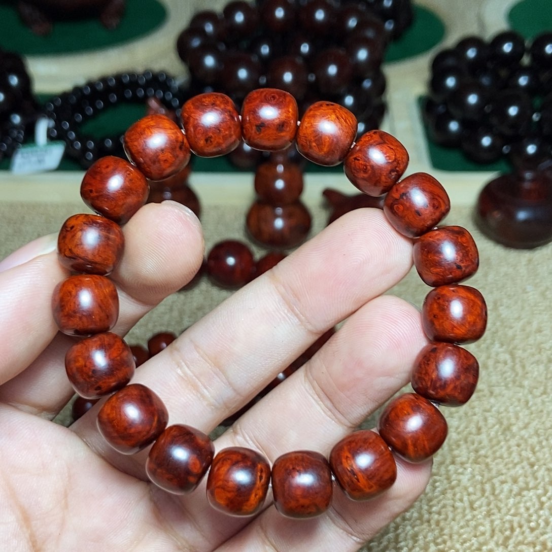 小叶紫檀手串/手链1.0-1.1老型瘤疤