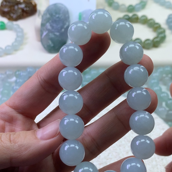 翡翠未镶嵌手串天然翡翠手串定金