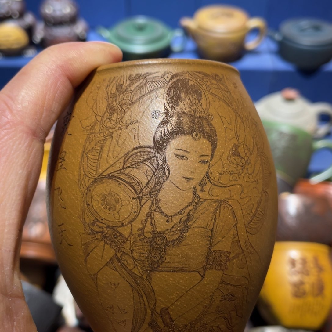 原矿紫砂手工主人杯