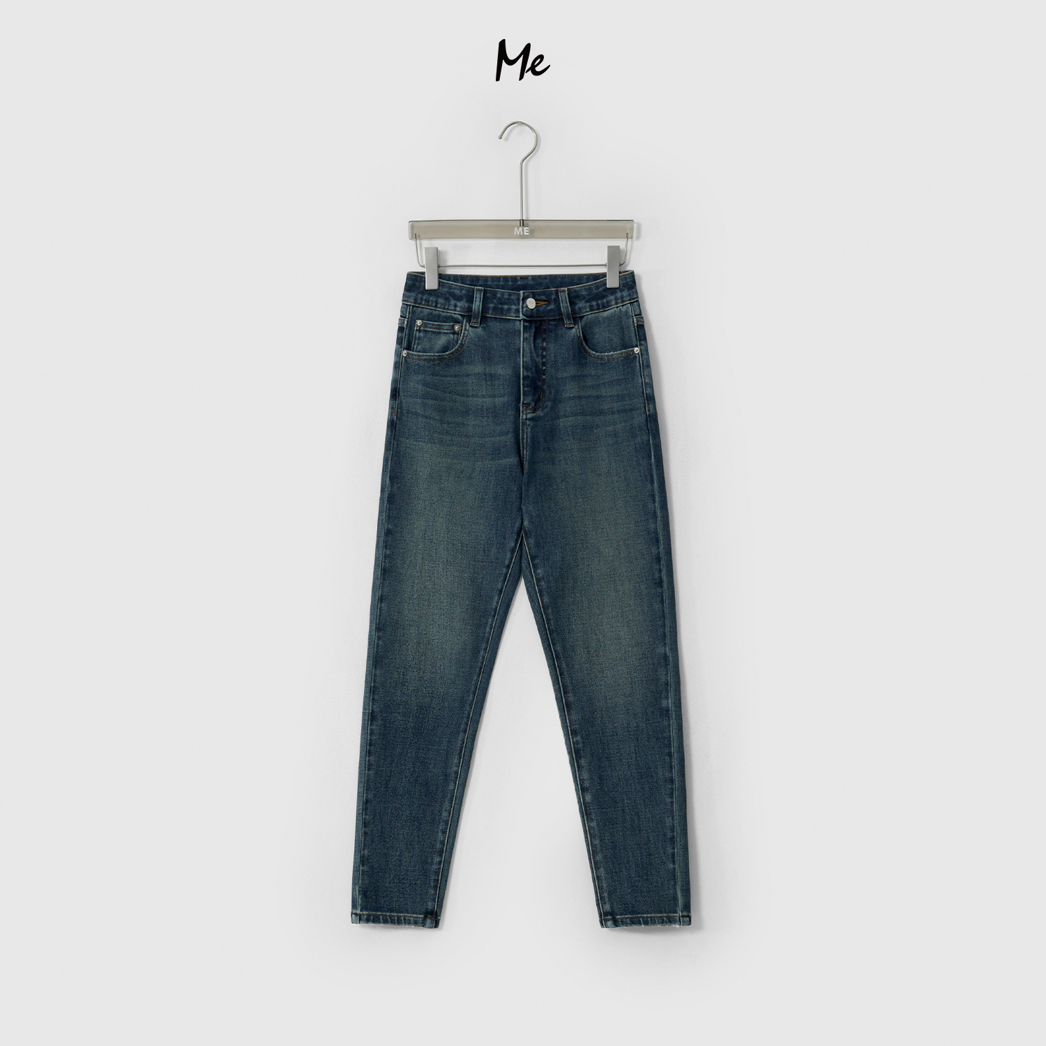 ME【梨形救星小脚蓝牛】高弹高腰显瘦百搭重工水洗牛仔裤MESA1514