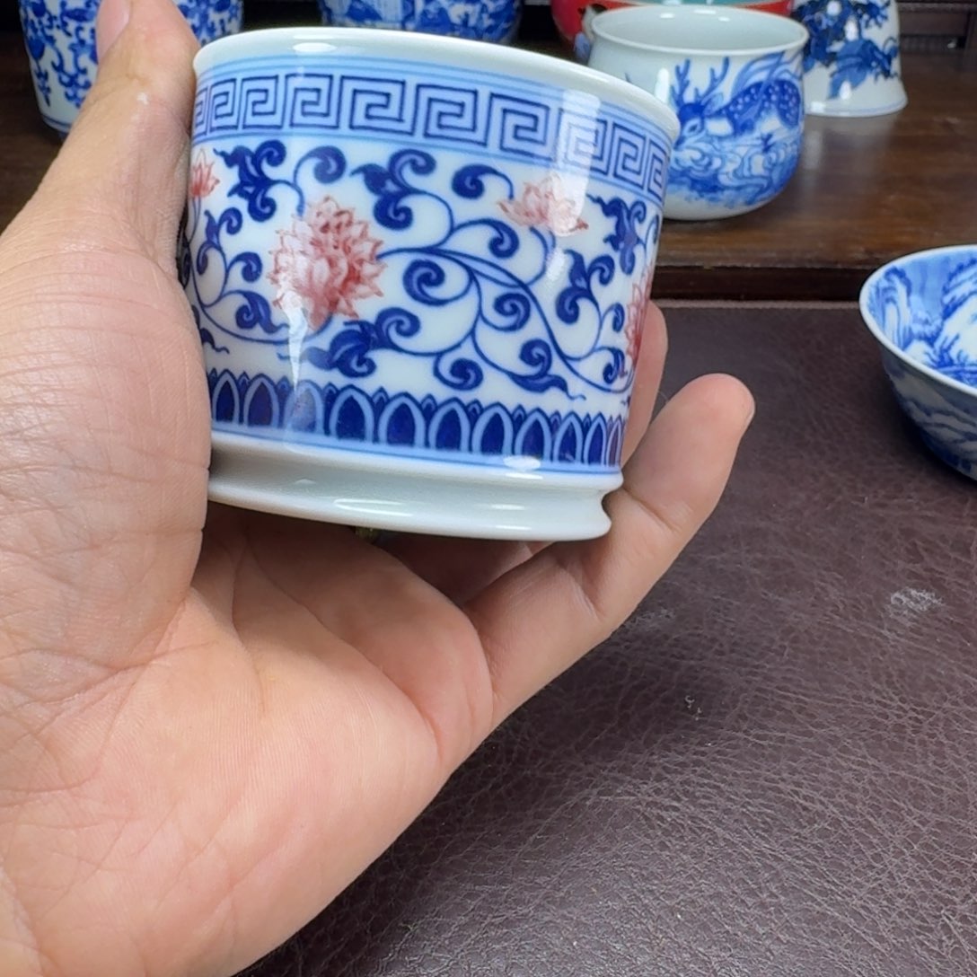 东***师瓷片当代景德镇陶瓷手绘茶具