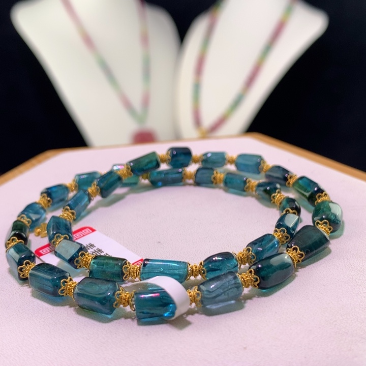 双色碧玺手链未镶嵌