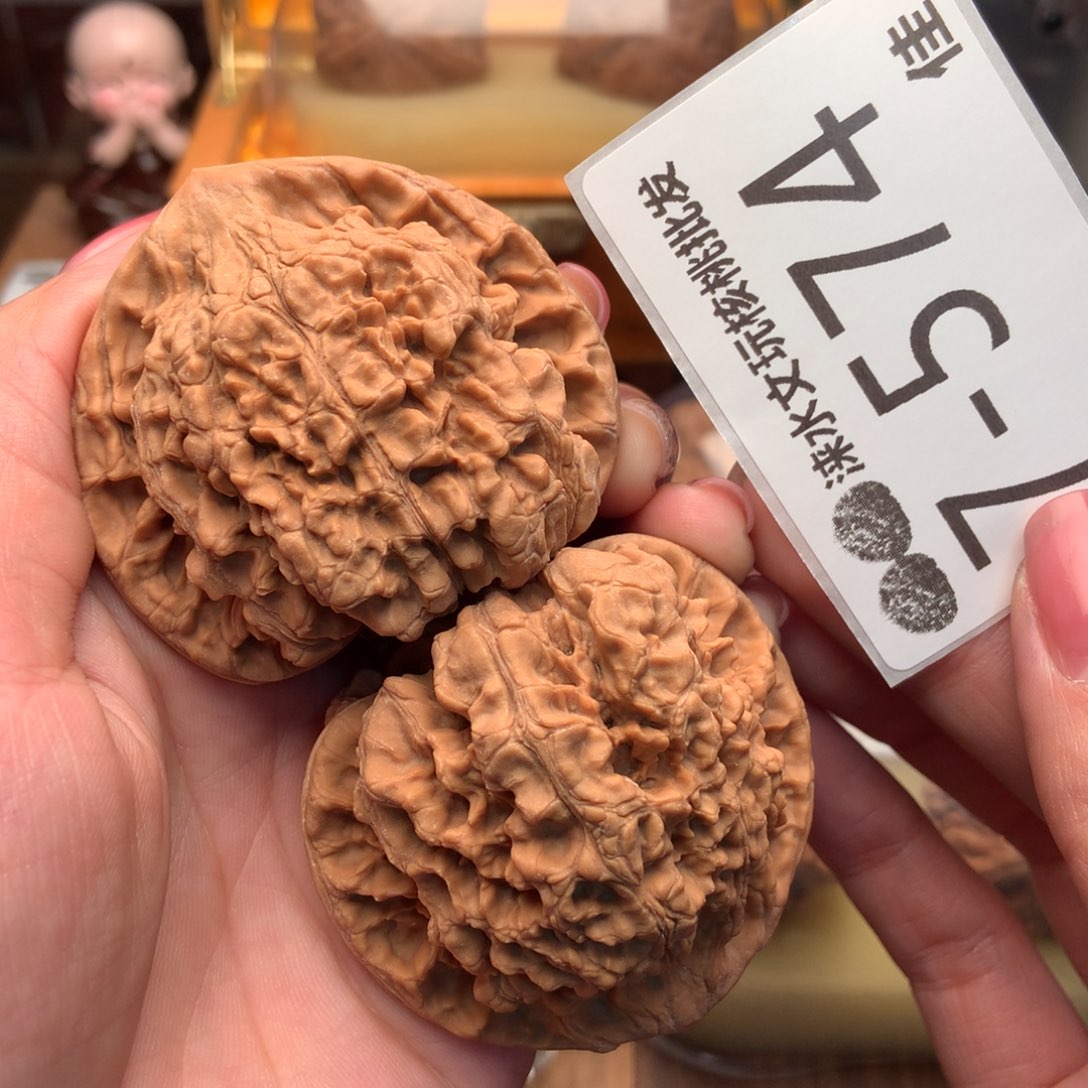 文玩核桃把件53官帽