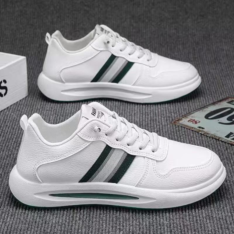 2025秋季新款透气休闲阿甘鞋男软底防滑耐磨舒适百搭运动小白鞋