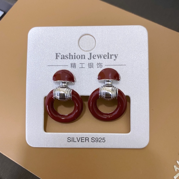 925银耳饰 《七牌银楼》纯银时尚耳钉