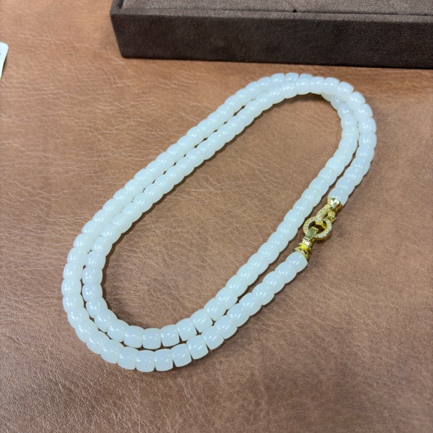 和田玉白玉项链吊坠男女款送礼佳品手工雕刻百搭