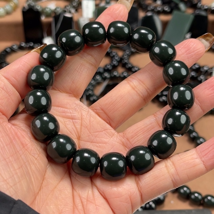 X***洋和田玉未镶嵌手链14