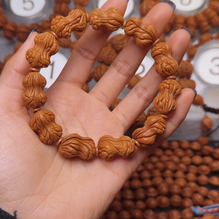 桃核手串花生手串