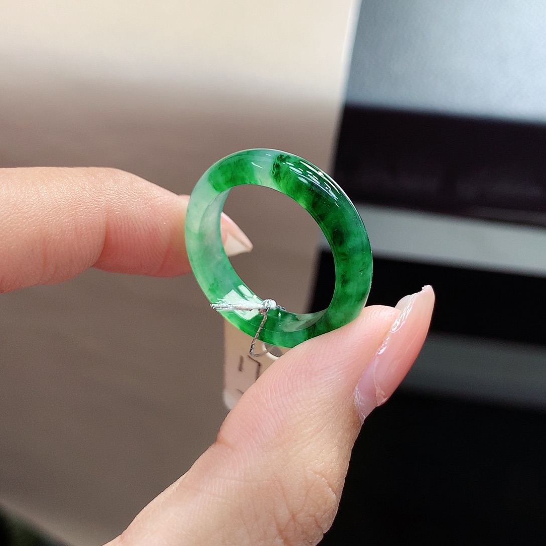 未镶嵌戒圈翡翠17.18号