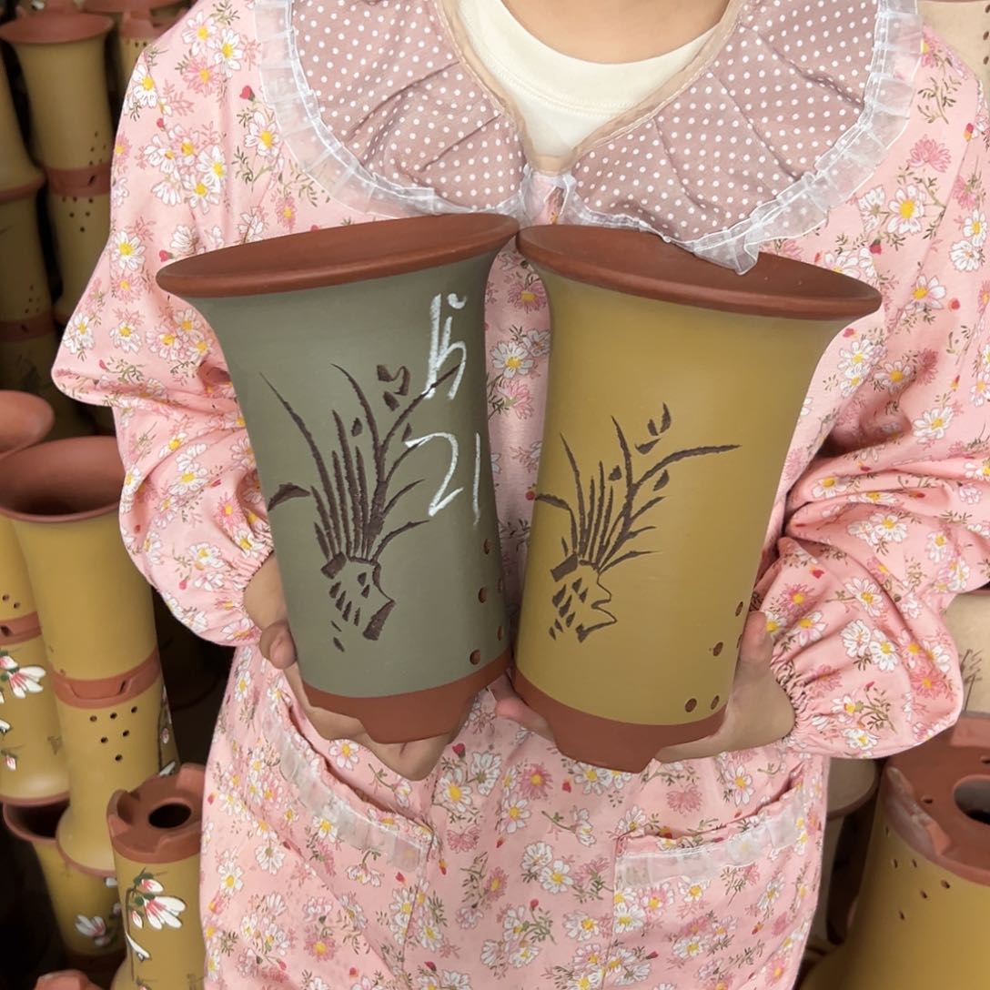 宜兴川阁紫砂花盆