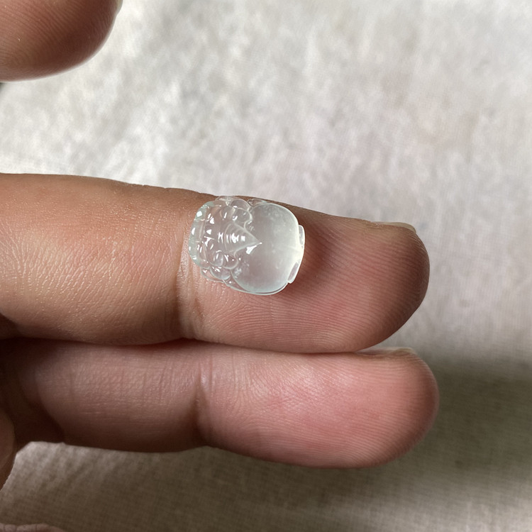 冰种貔貅戒面裸石吊坠缅甸天然翡翠A货