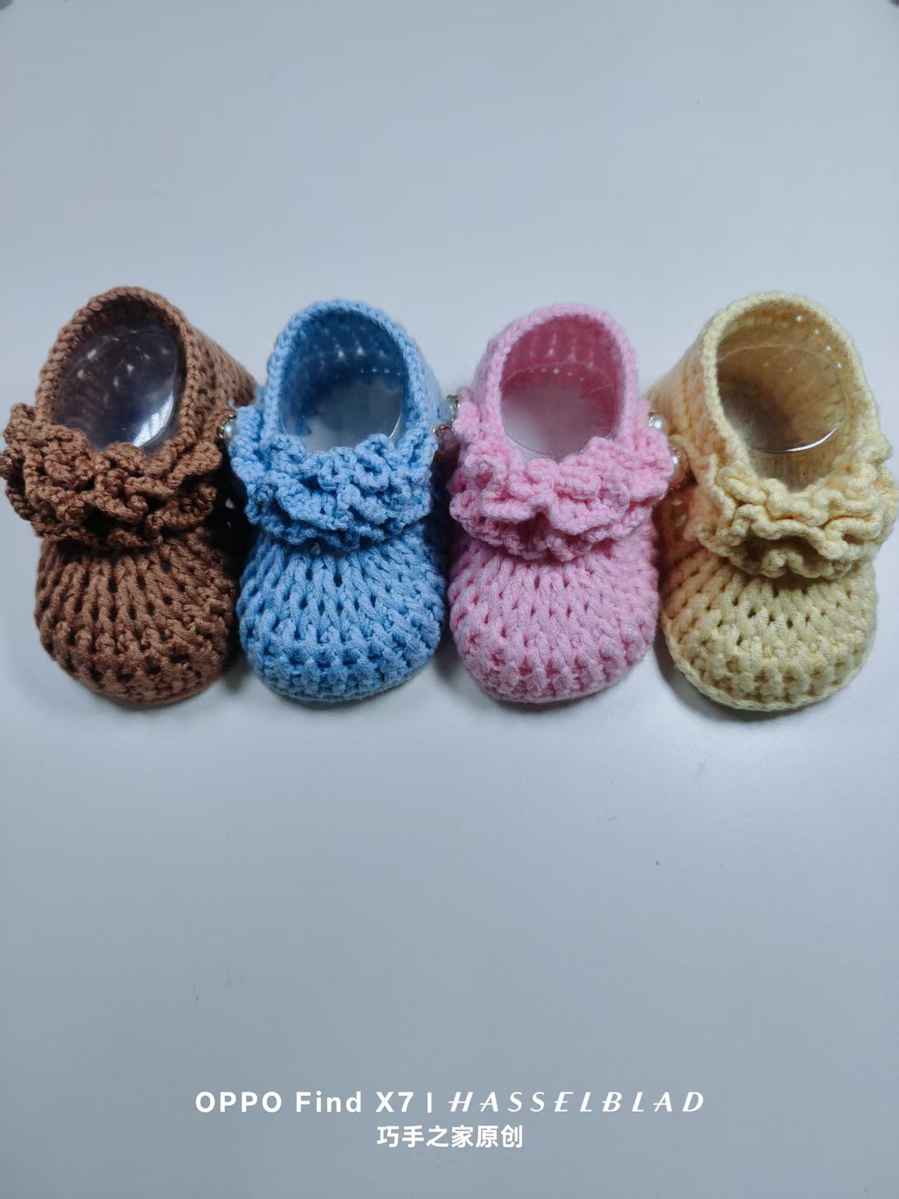 手工编织宝宝鞋（汤圆）材料包（送一款汤圆鞋教程）非成品