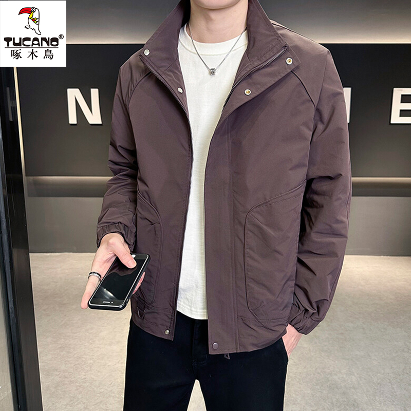 TUCANO/啄木鳥工装夹克男士2025春秋季新款韩版立领上衣休闲外套