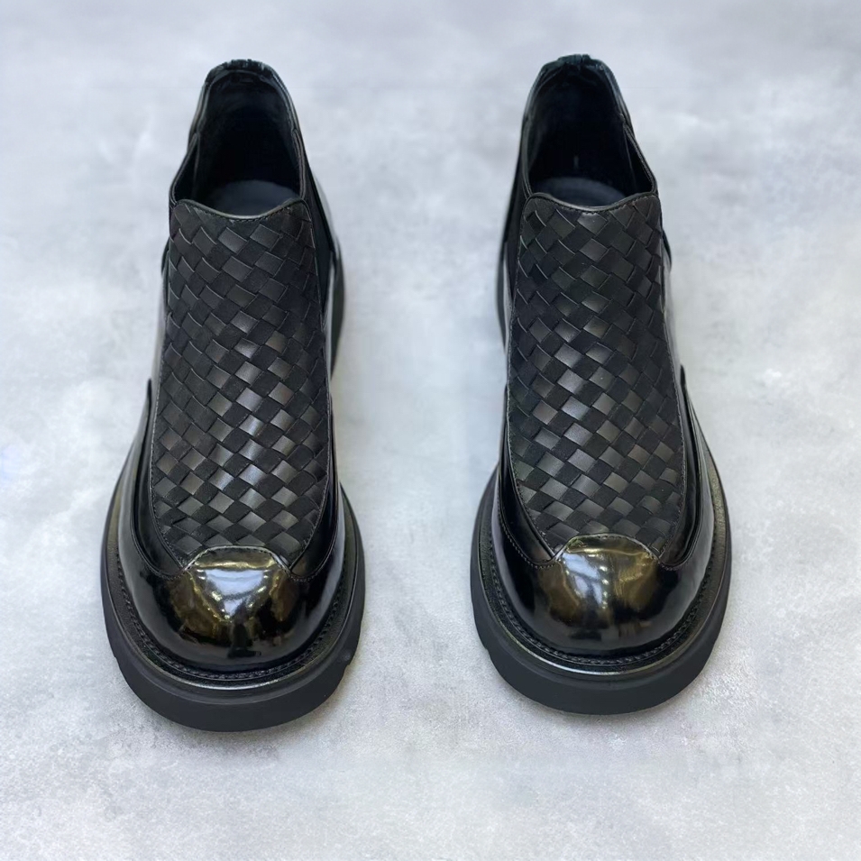 88612-55新品男士纯皮编织休闲舒适男鞋百搭帅气范潮流高级感欧货