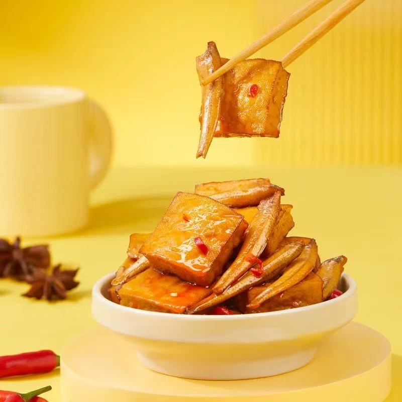 劲仔袋装真有鱼豆干系列156g*5袋