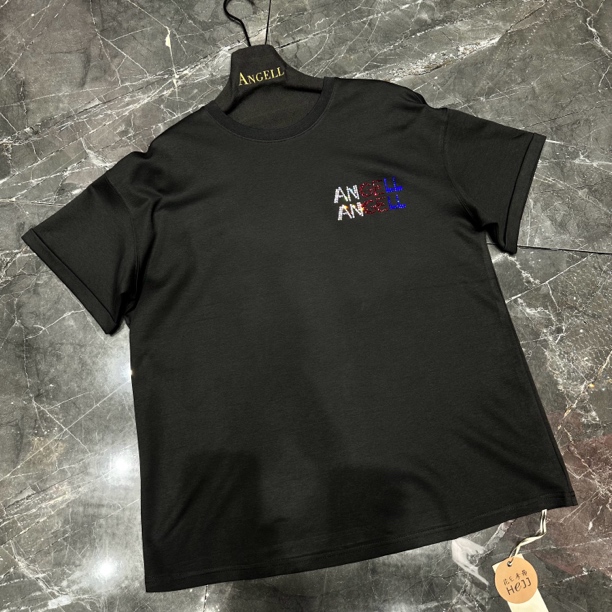 ANGELL原创彩色双排奥钻体恤