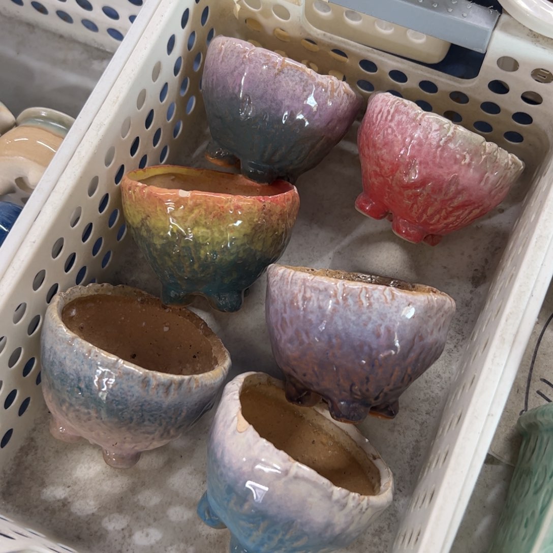 陶瓷多肉小花盆@@3