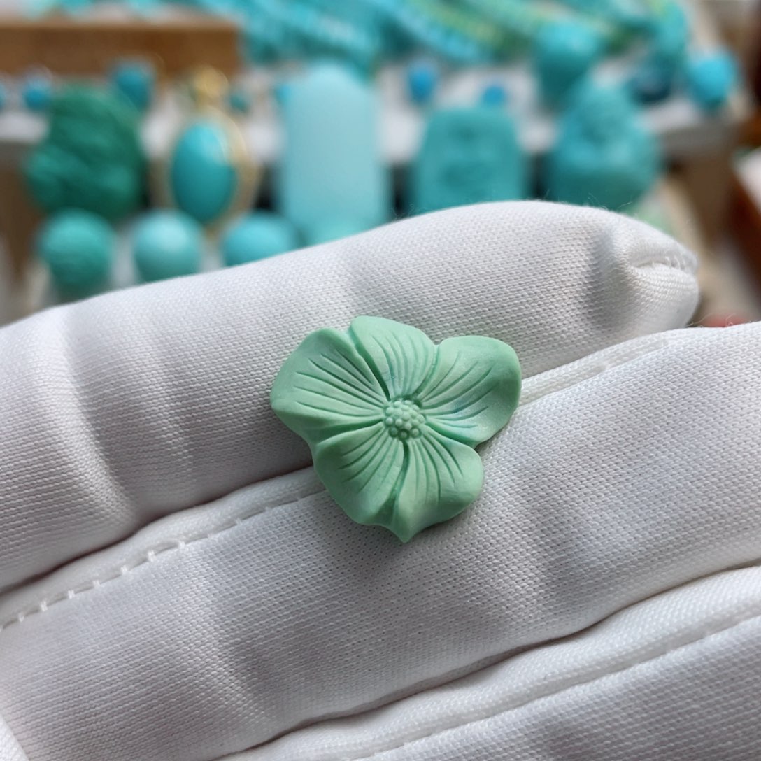 绿松石珠宝奇石未镶嵌鸡**皮