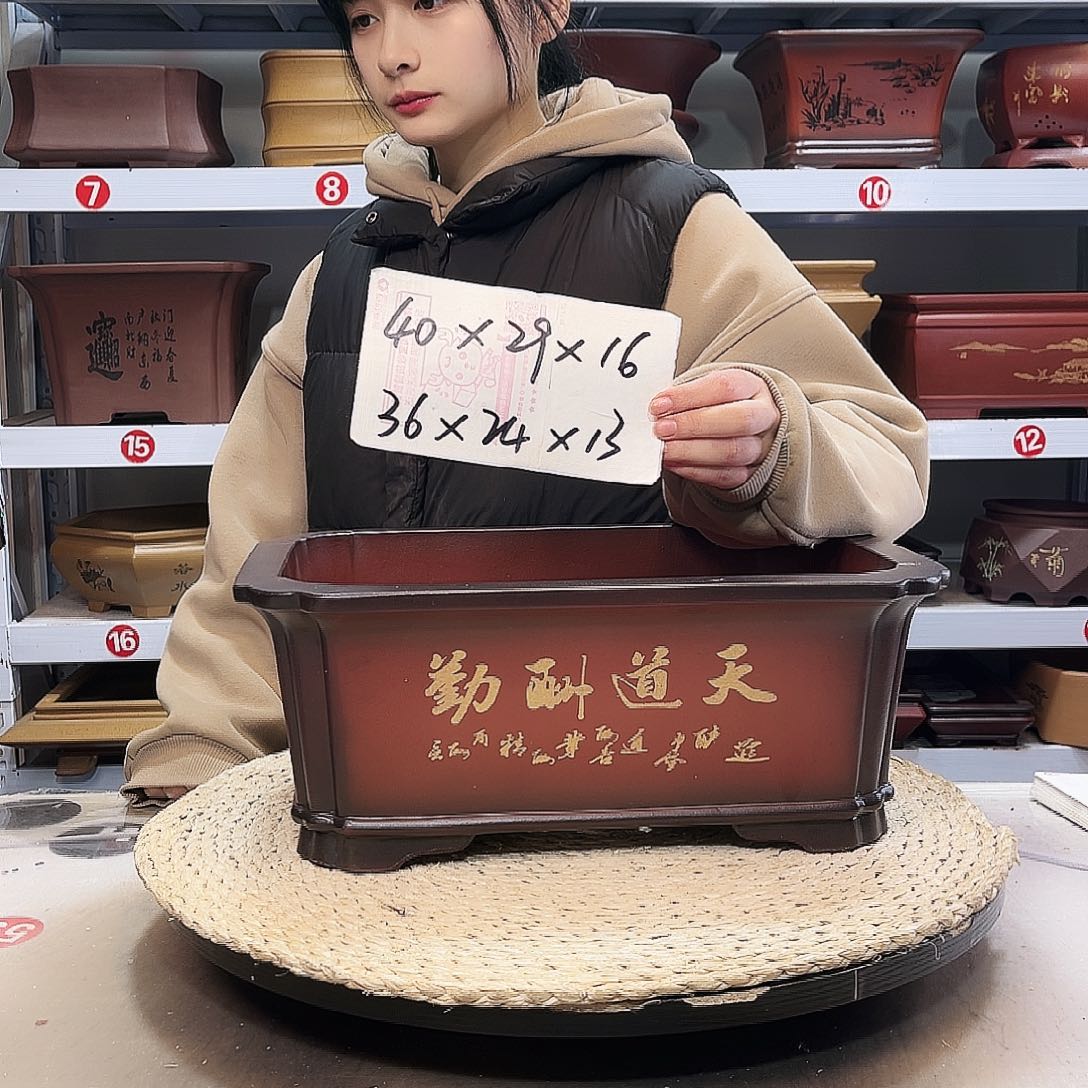 紫砂花盆紫砂花盆