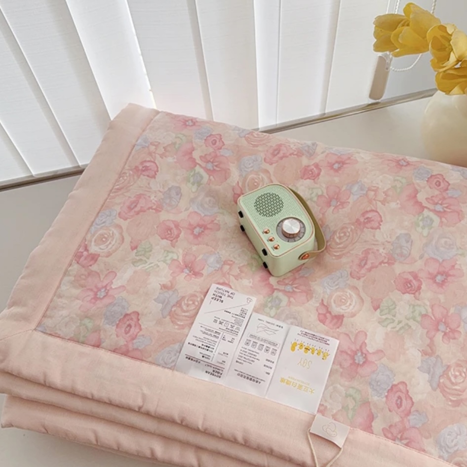 【十里桃花夏凉被四件套】200*230四季柔软透气夏凉四件套