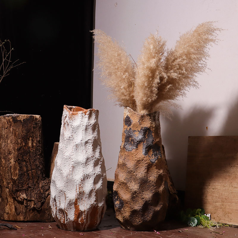 景德镇花器陶瓷家居时尚 落地花瓶插花摆件客厅装饰复古花插水培