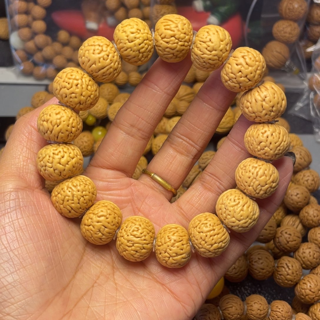 手串桃核18磨盘手串