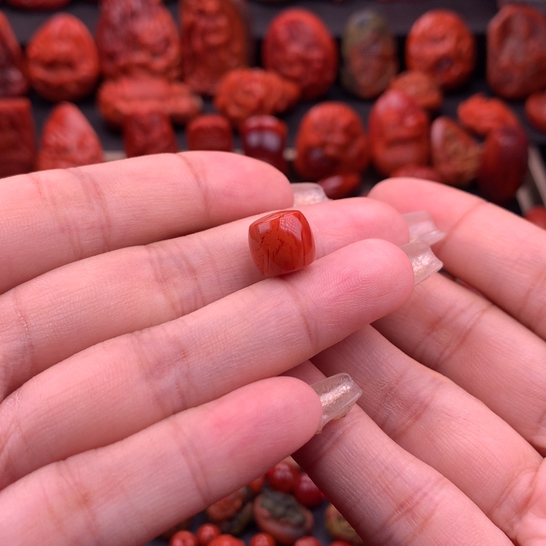 南红玛瑙南红川料直切单珠10mm➕未镶嵌