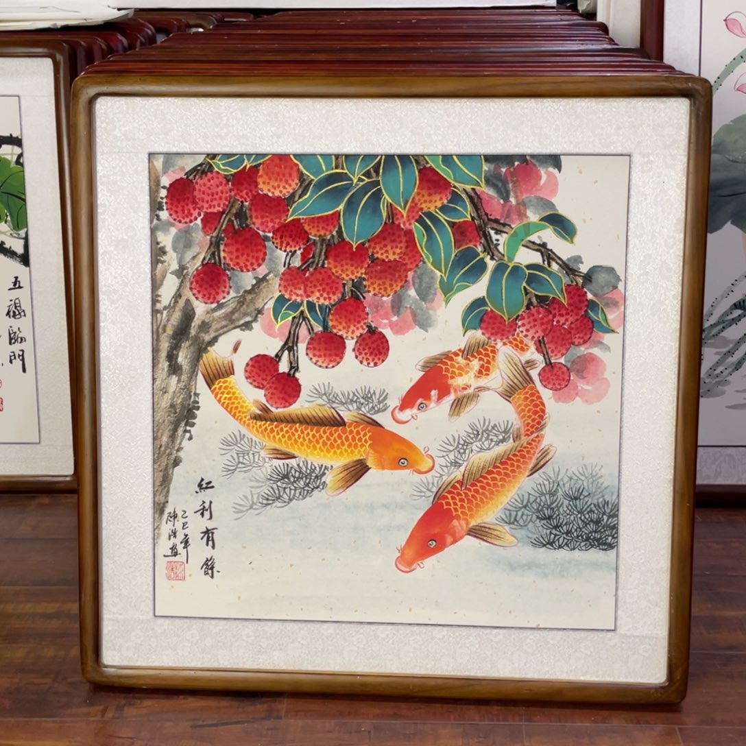 国画带框尺寸63*63厘米