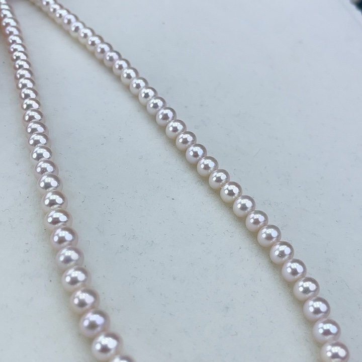 淡水珍珠项链银S925镶嵌5➕极光炫彩高品