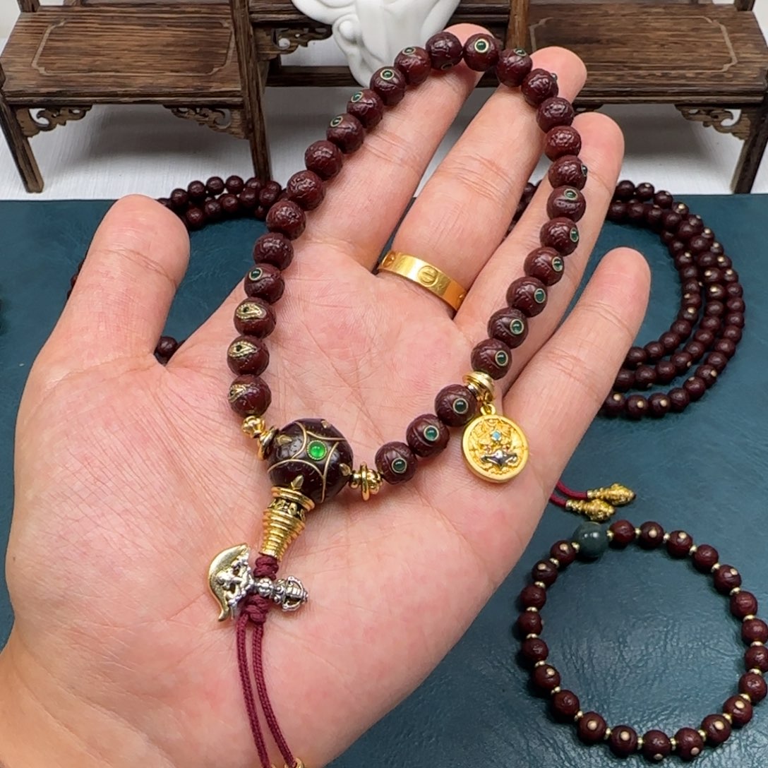 吊坠凤眼菩提凤眼绿宝手持8.5简配