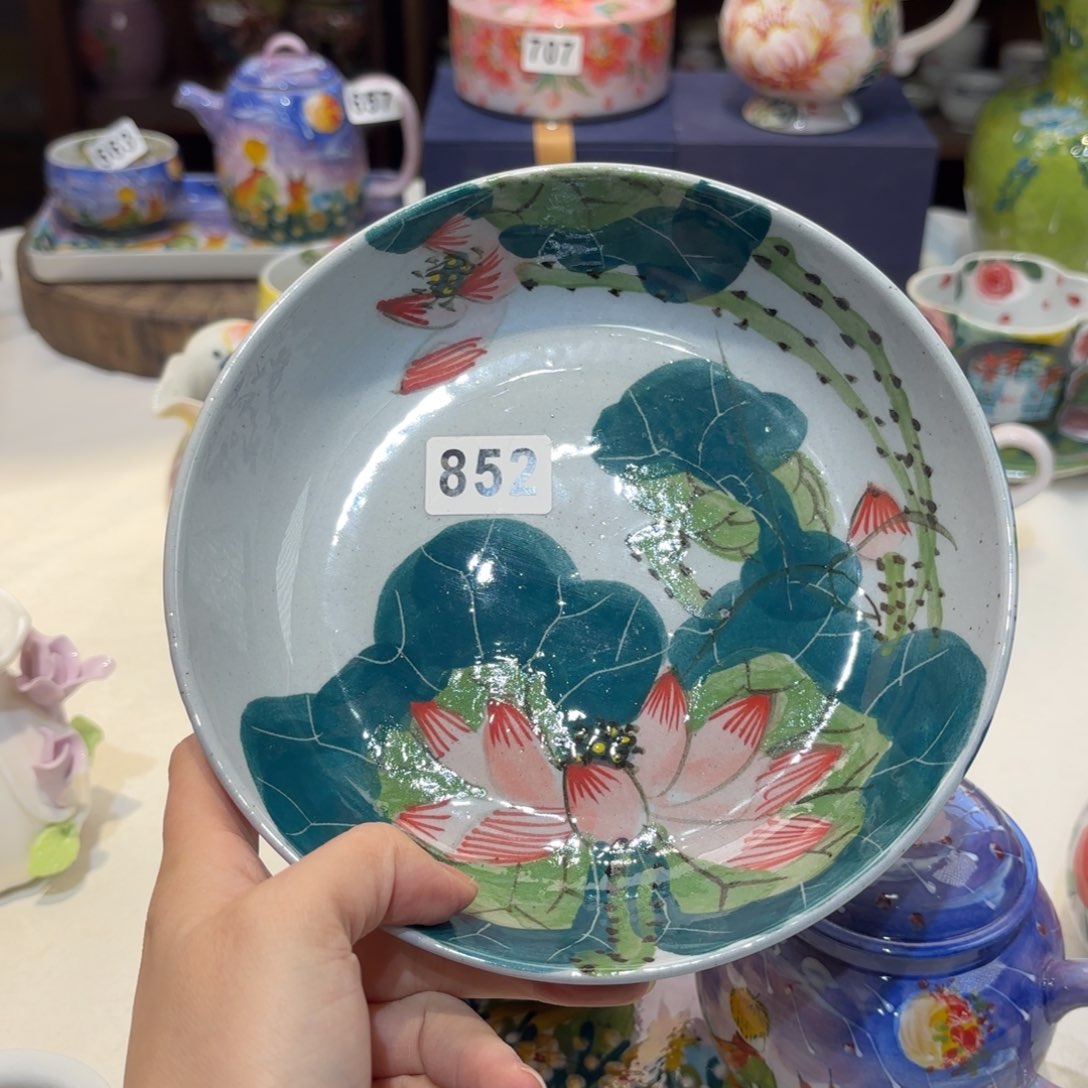 景德镇手绘高温釉下彩陶瓷茶具