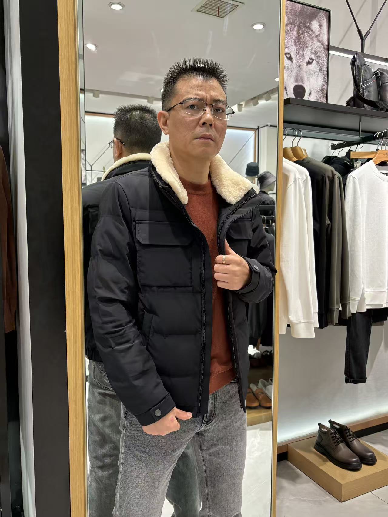 Septwolves/七匹狼22年冬季宠粉款可脱毛领羽绒服（8528）