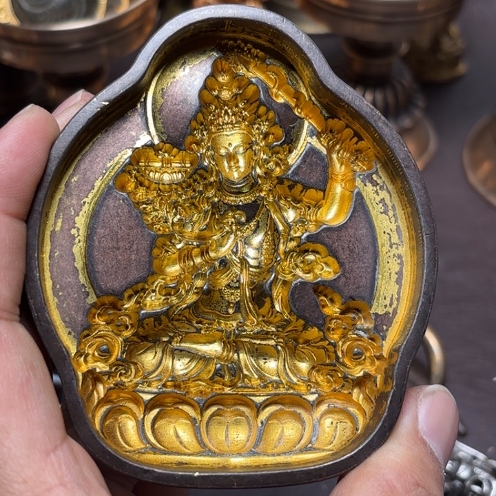 7***钟铜星月菩提挂件菩提