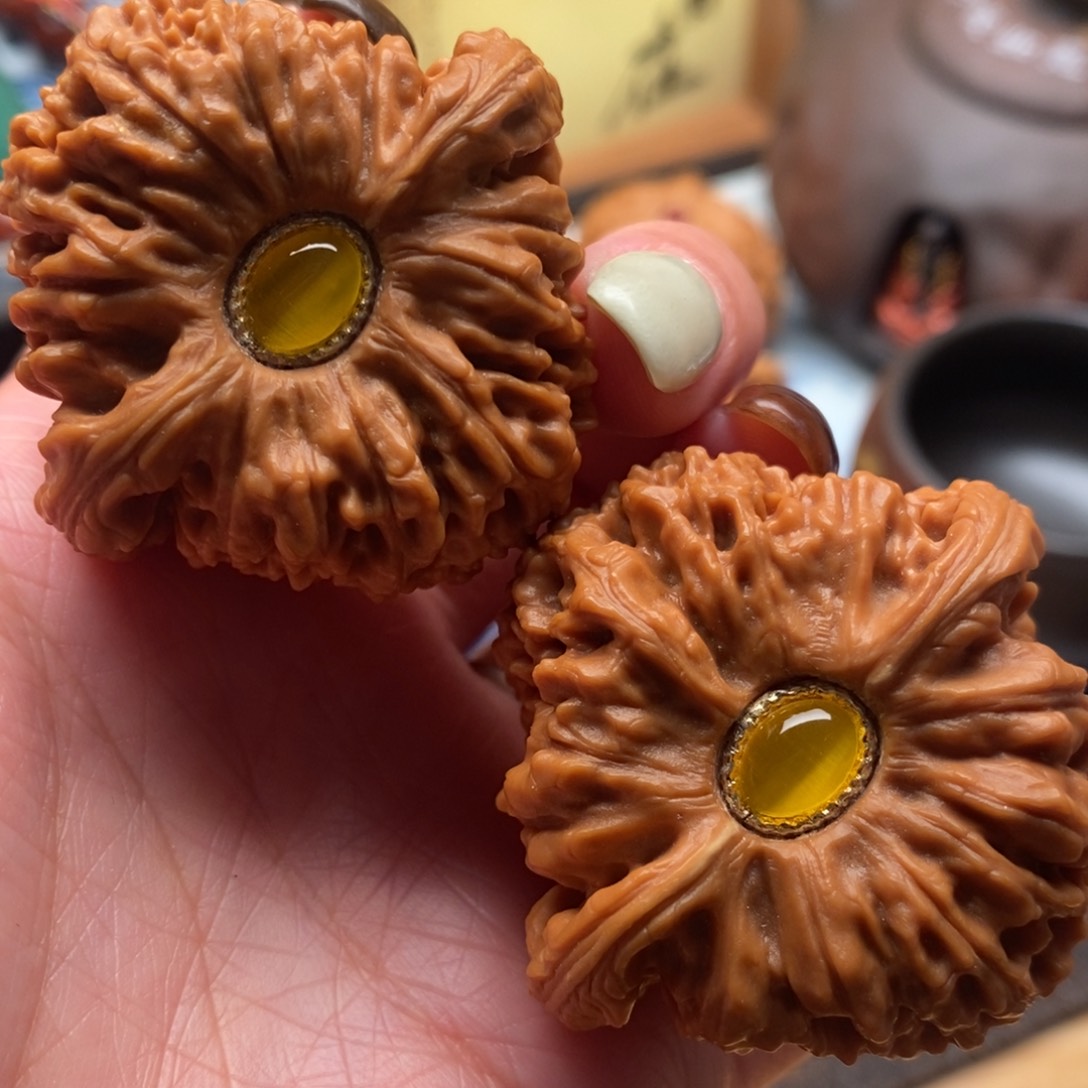 把件文玩核桃45尺寸全品南江石