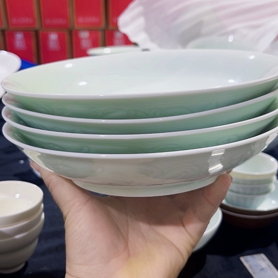 景德镇瓷器精品展示盘4个