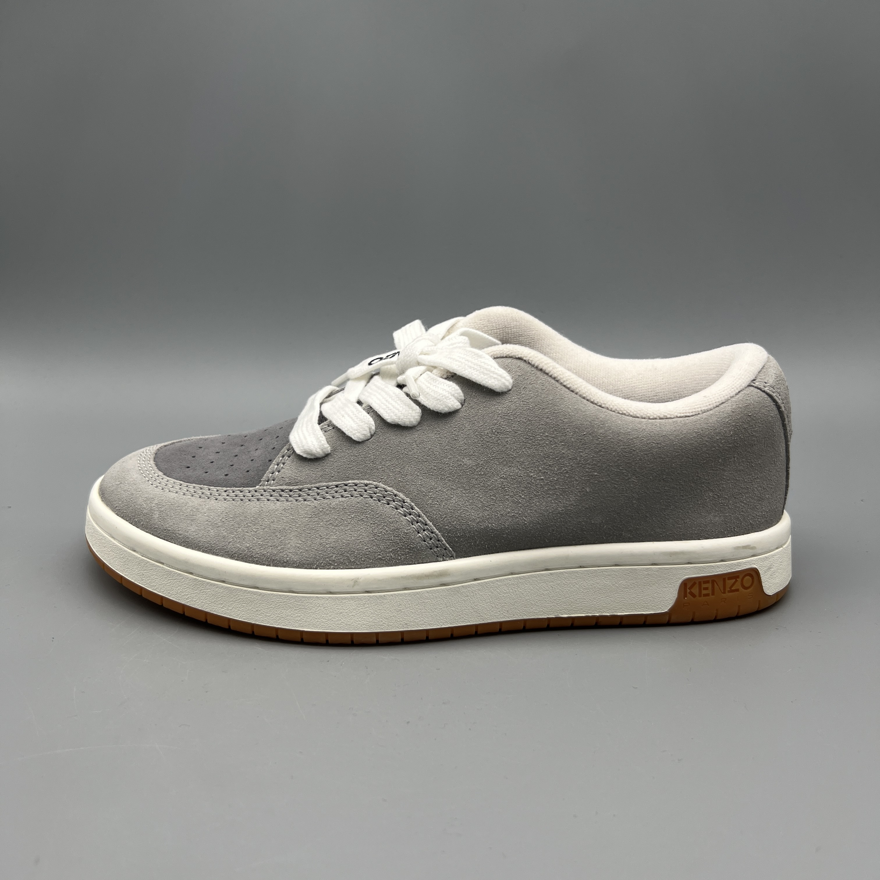 kenzo/肯佐 ke025 灰色百搭板鞋 时尚休闲