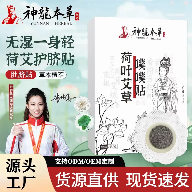 【南怀瑾配方升级】神龙百草荷叶艾草噗噗贴草本家用艾草肚脐贴