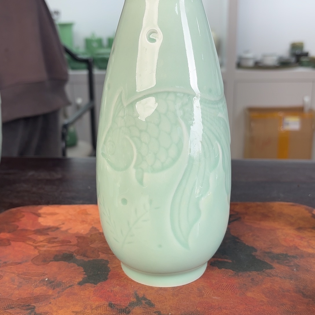 龙泉云间青瓷小米茶器