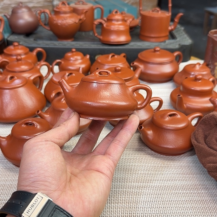 紫砂壶全手工制作柱瓢