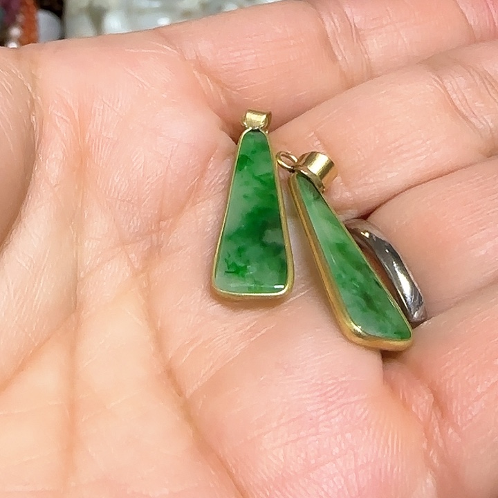 未镶嵌翡翠耳饰器物之美炸炸炸炸炸炸