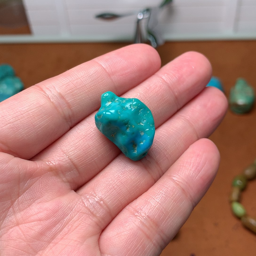 绿松石珠宝奇石未镶嵌白*