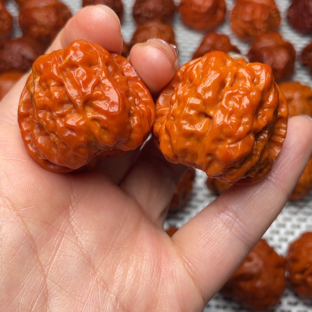 桃核吊坠文玩核桃 手把件 蛤蟆头 37