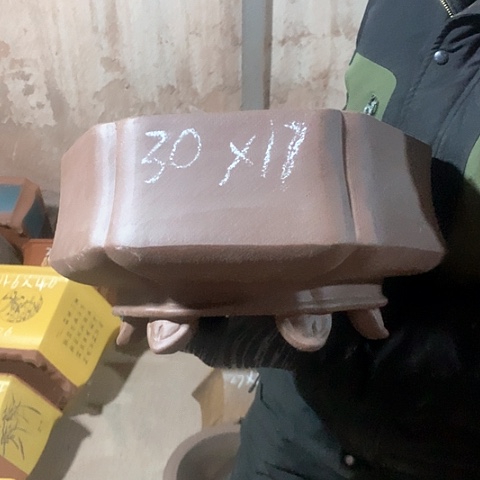 紫砂花盆手工制作