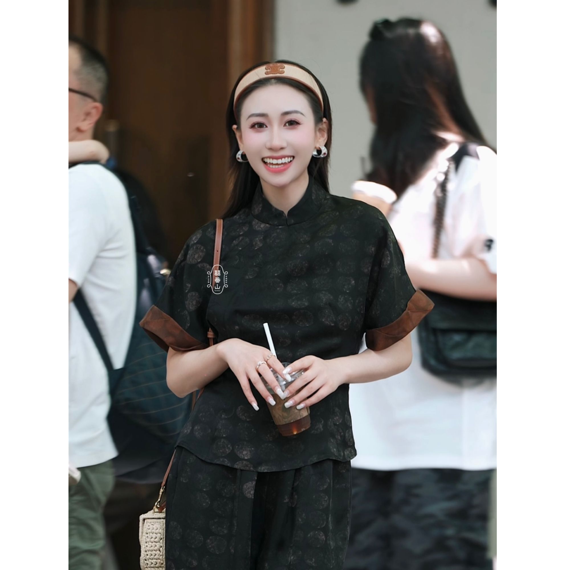 【囍番山·2025·夏季】月是故乡明·香云纱气质女神短袖
