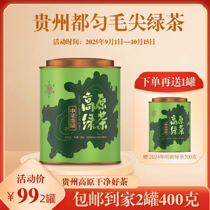 中茶高原珍品 都匀毛尖绿茶 毛尖绿茶 高山原料 办公自饮口粮茶