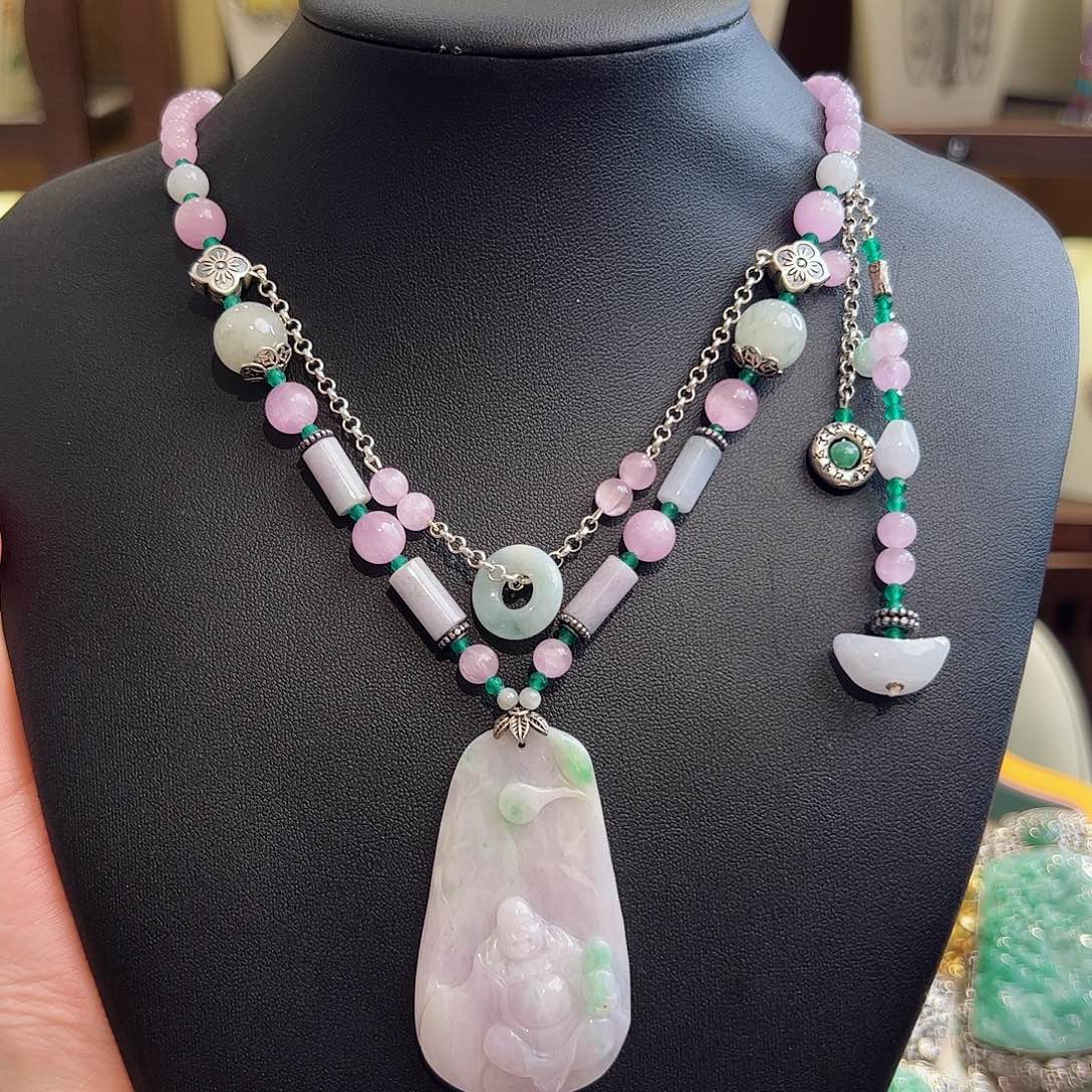 翡翠项链未镶嵌项链